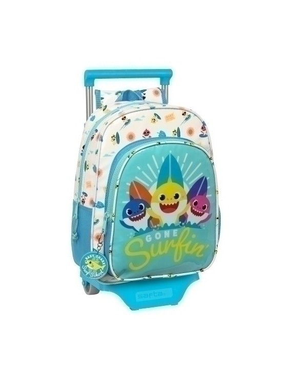 Safta-Baby Shark Mochila 185 C/Carro