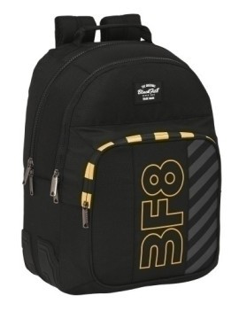 Safta-Blackfit8 Mochila Doble Adap/Carro