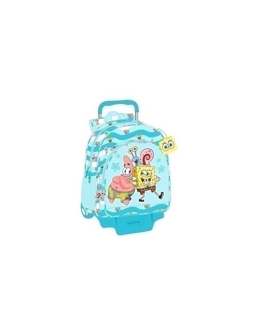 Safta-Bob Esponja Mochila 180 C/Carro