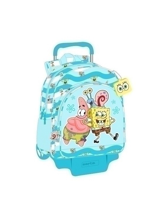 Safta-Bob Esponja Mochila 180 C/Carro