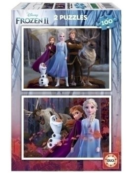 Safta-Frozen 2 Puzzles De 100 Piezas