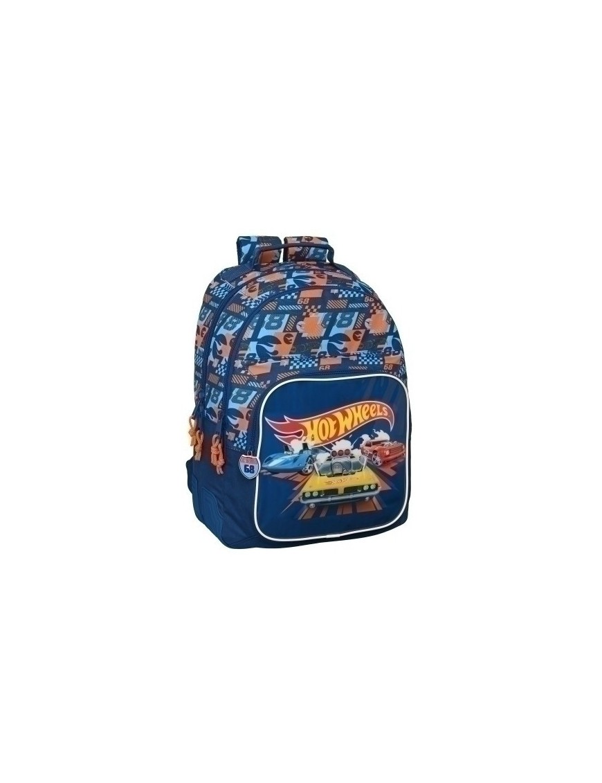 Safta-Hot Wheels Mochila Doble Adap/Carr