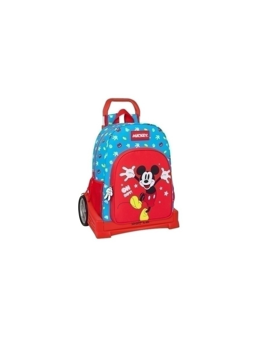 Safta-Mickey Mouse Mochila 180 C/Carro