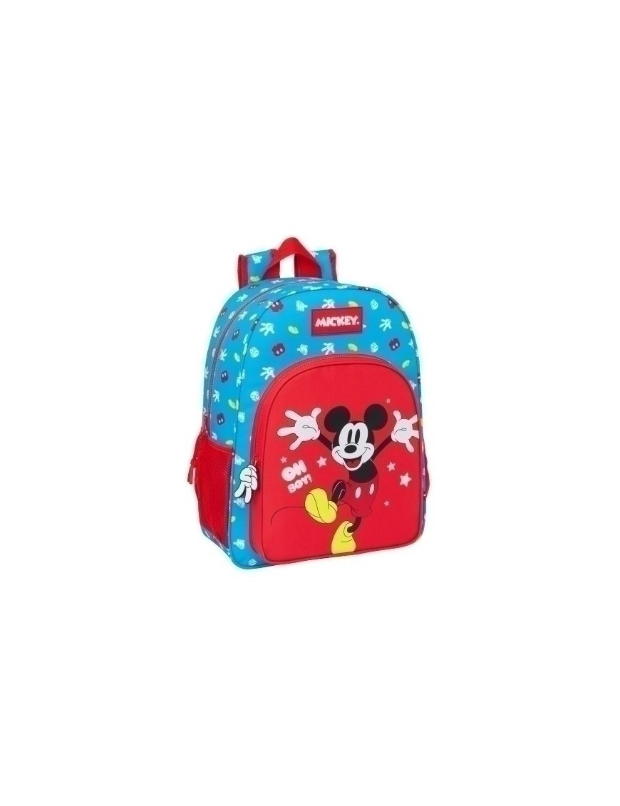 Safta-Mickey Mouse Mochila 33Cm Adap/Car