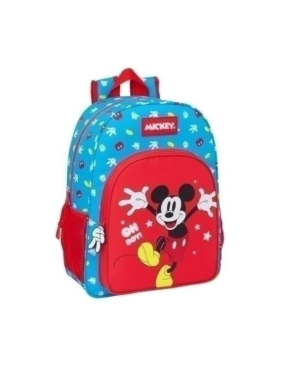 Safta-Mickey Mouse Mochila 33Cm Adap/Car