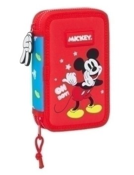 Safta-Mickey Mouse Plumier Doble 28 Pzs