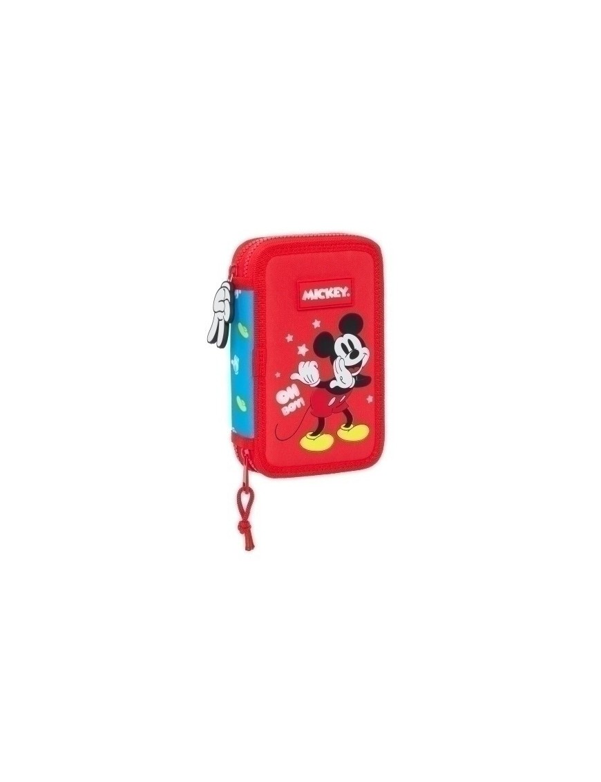 Safta-Mickey Mouse Plumier Doble 28 Pzs