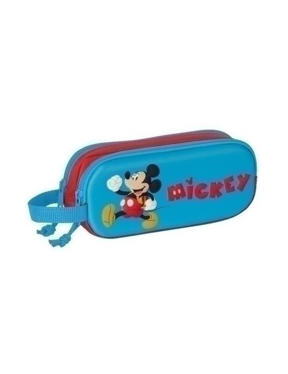 Safta-Mickey Mouse Portatodo Doble 3D