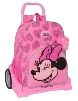 Safta-Minnie Mouse Mochila 180 C/Carro