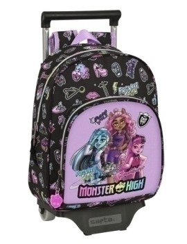 Safta-Monster High Mochila 609 C/Carro