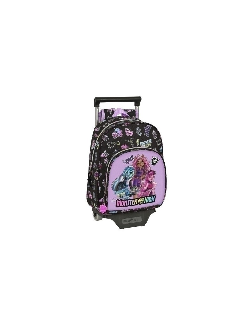 Safta-Monster High Mochila 609 C/Carro