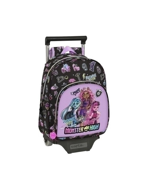 Safta-Monster High Mochila 609 C/Carro