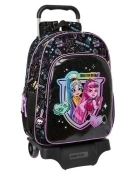 Safta-Monster High Mochila 180 C/Carro