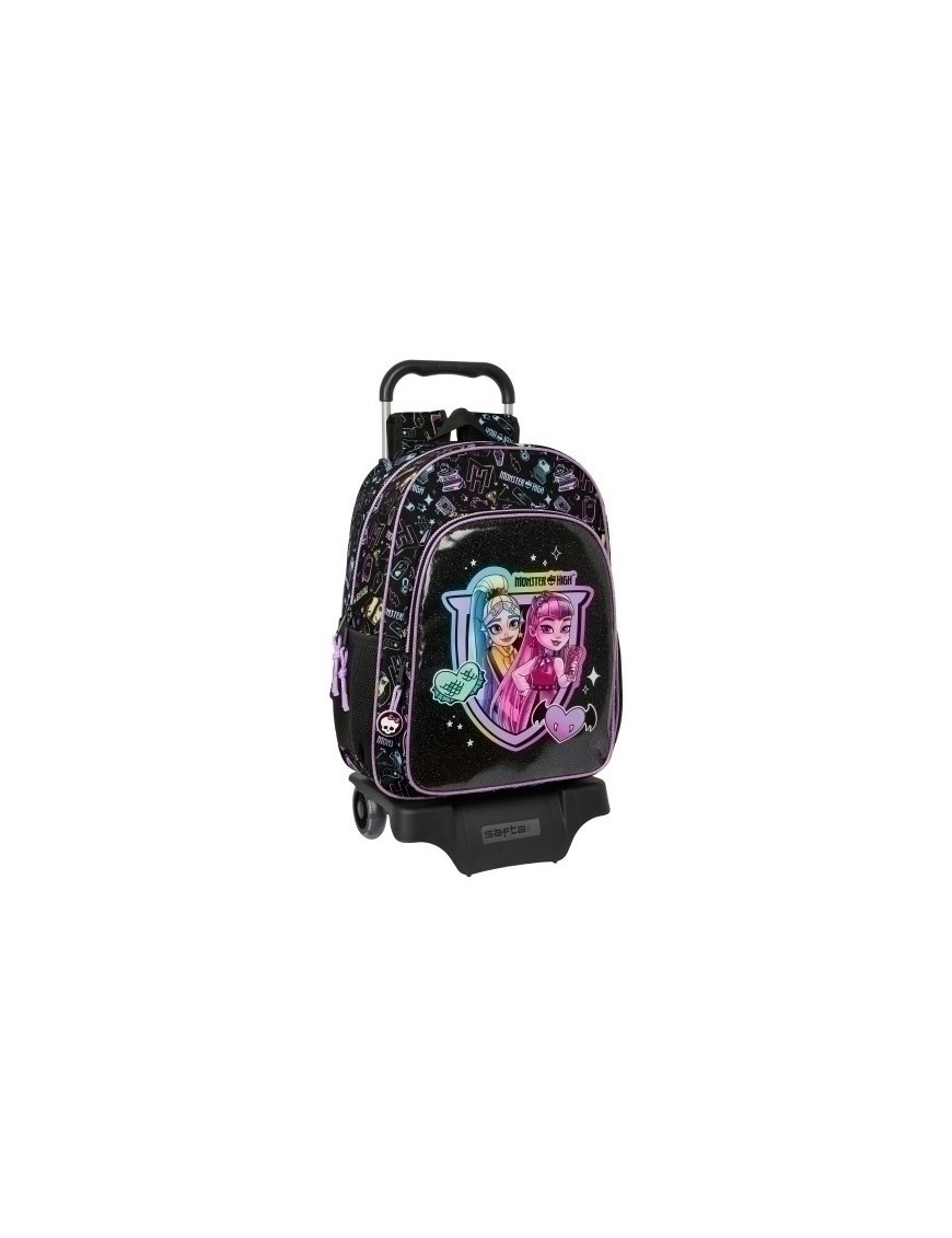 Safta-Monster High Mochila 180 C/Carro