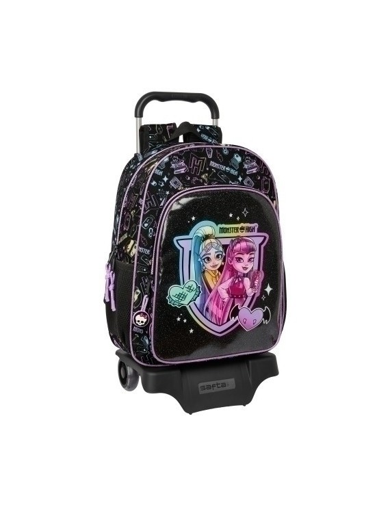 Safta-Monster High Mochila 180 C/Carro