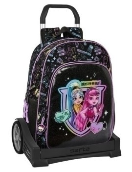 Safta-Monster High Mochila 180 C/Carro