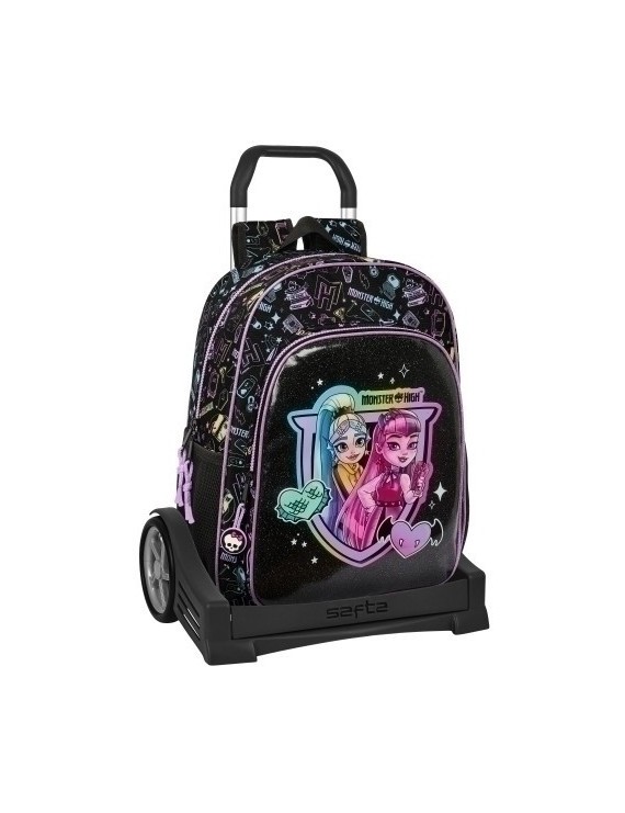 Safta-Monster High Mochila 180 C/Carro