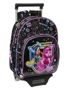 Safta-Monster High Mochila 609 C/Carro