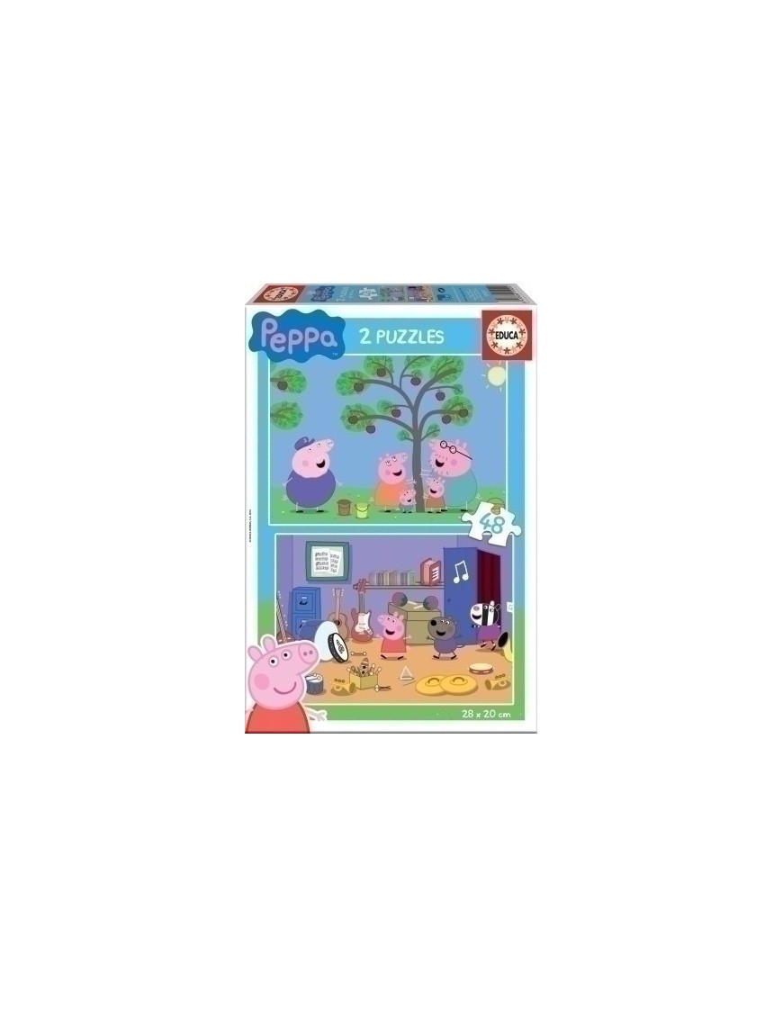 Safta-Peppa Pig 2 Puzzles De 48 Piezas