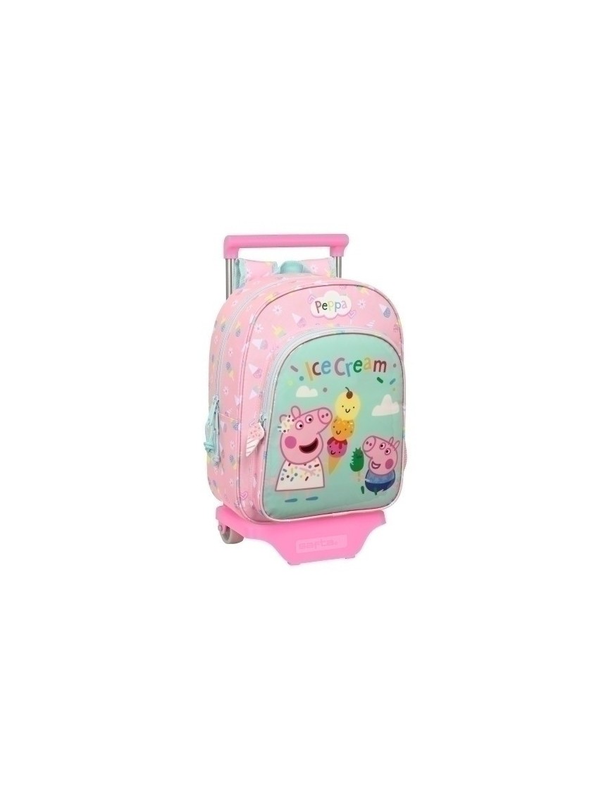 Safta-Peppa Pig Mochila 185 C/Carro