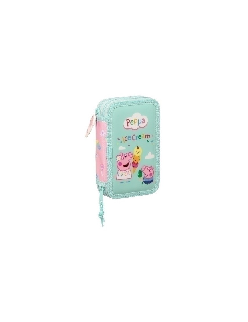 Safta-Peppa Pig Plumier Doble 28 Pzs