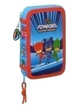 Safta-Pj Masks Plumier Doble 28 Pzs