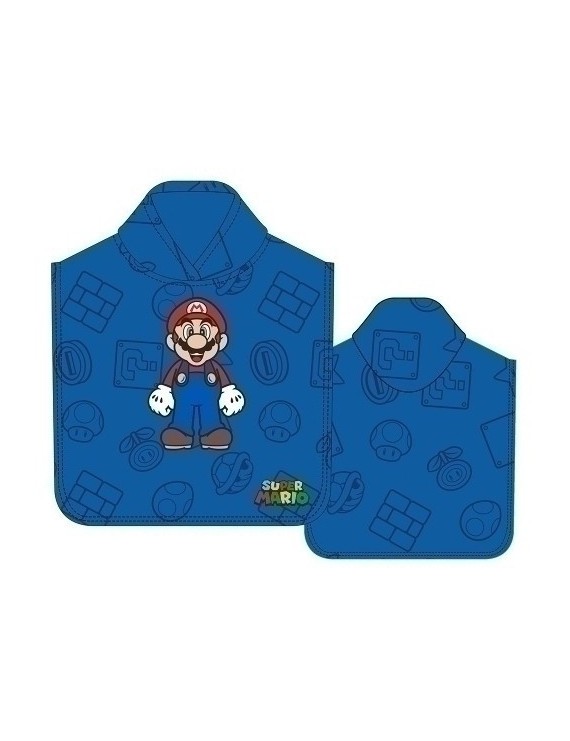 Safta-Super Mario Poncho De Microfibra