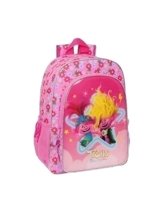 Safta-Trolls 3 Mochila 33Cm Adap/Carro