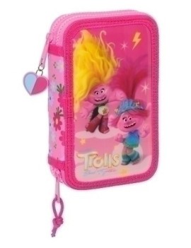 Safta-Trolls 3 Plumier Doble 28 Pzs