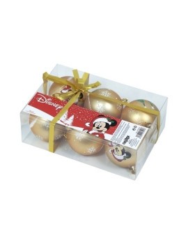 Safta-Mickey Mouse Bolas Navidad 8Cm P/6