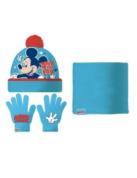 Safta-Mickey Mouse Set Gorro/Buff/Guante