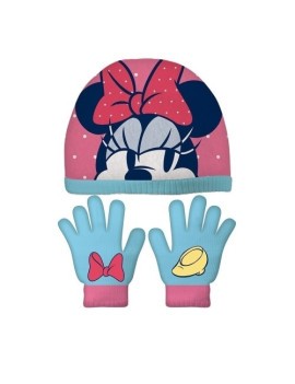 Safta-Minnie Mouse Set Gorro/Guantes