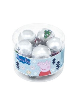 Safta-Peppa Pig Bolas Navidad 6Cm P/10