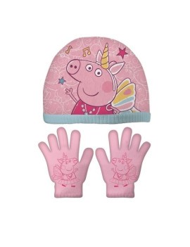 Safta-Peppa Pig Set Gorro/Guantes