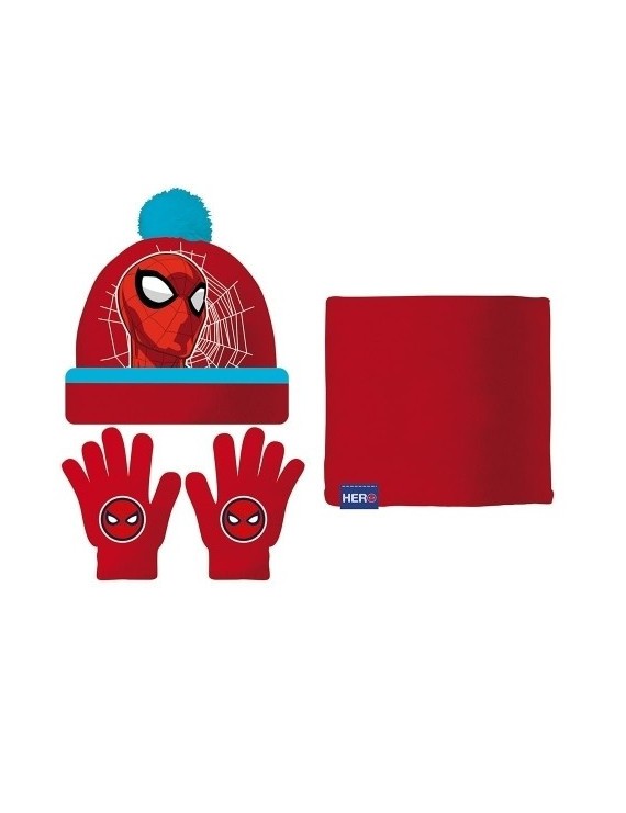 Safta-Spider-Man Set Gorro/Buff/Guantes