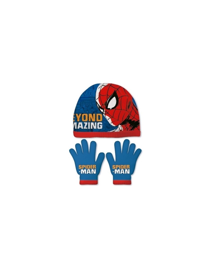 Safta-Spider-Man Set Gorro/Guantes