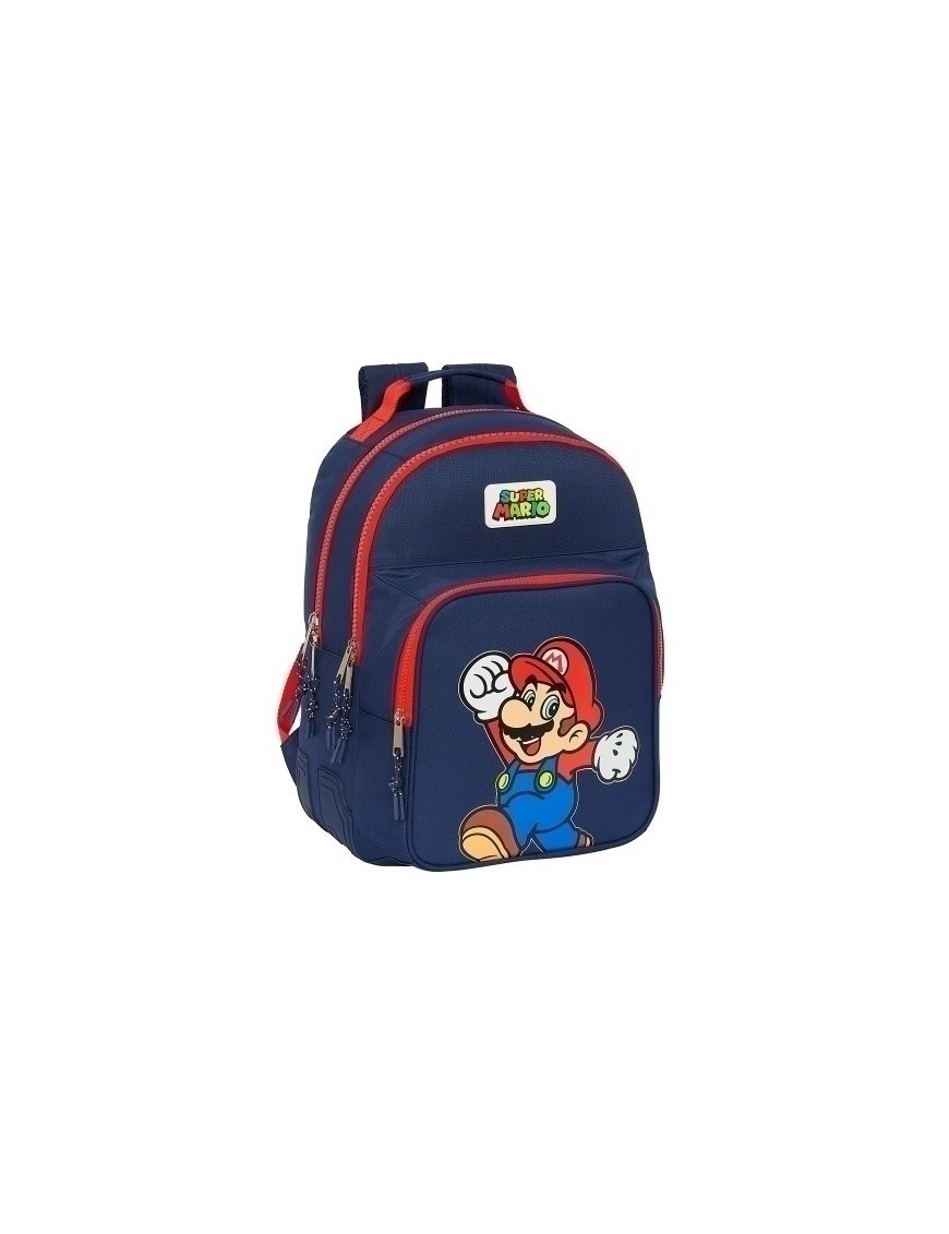 Safta-Super Mario Mochila Doble Adapt.Ca