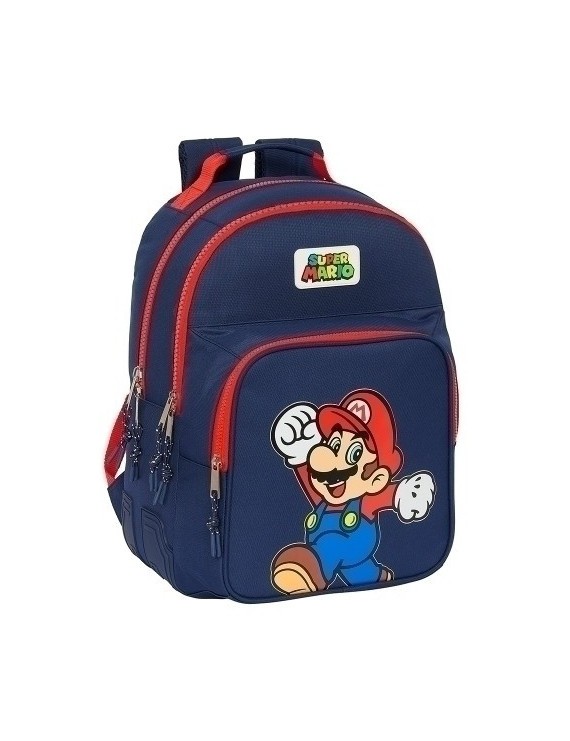 Safta-Super Mario Mochila Doble Adapt.Ca