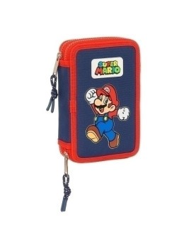 Safta-Super Mario Plumier Doble 28 Pz.