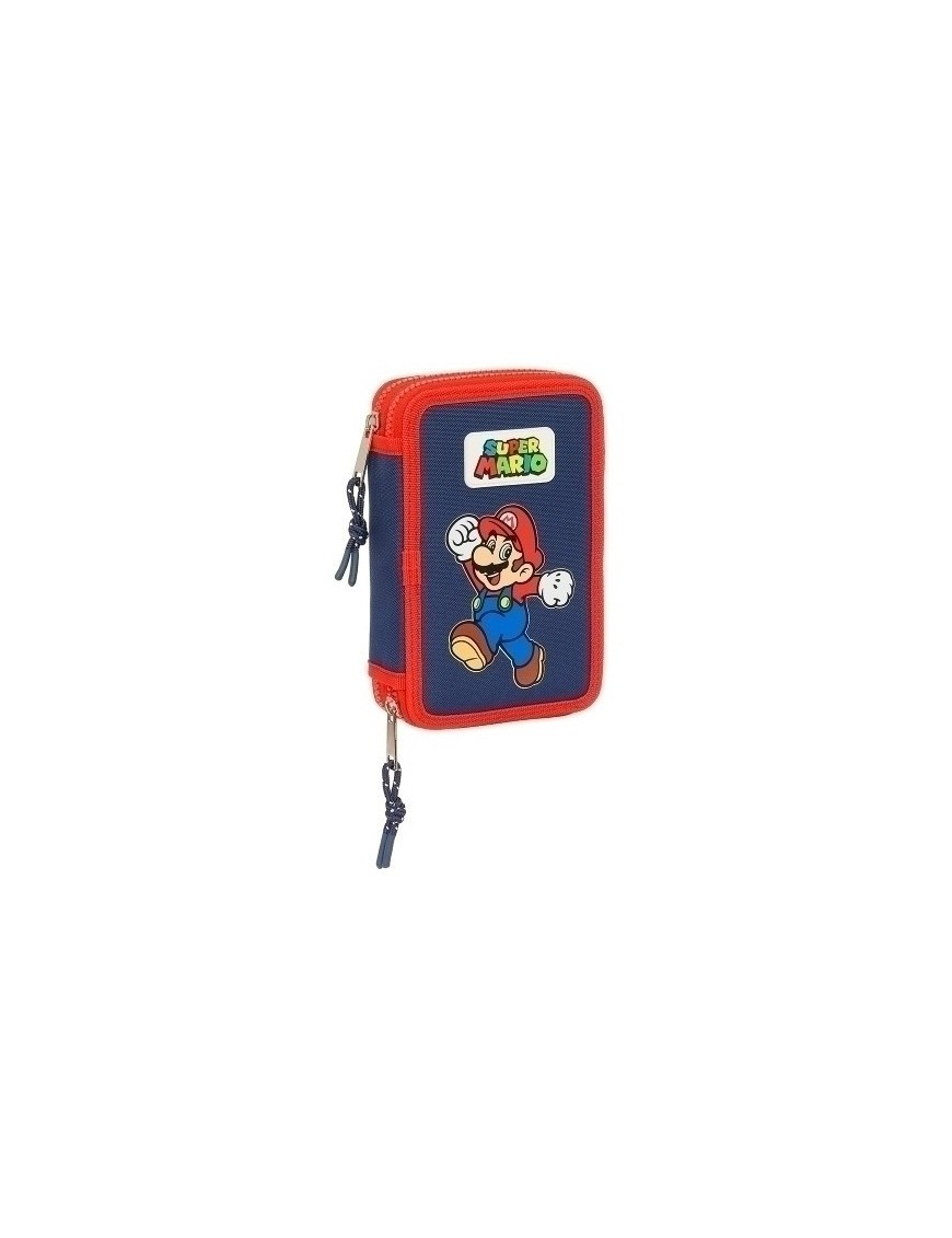 Safta-Super Mario Plumier Doble 28 Pz.