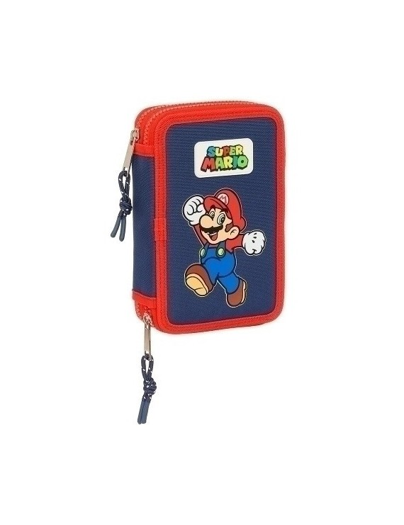 Safta-Super Mario Plumier Doble 28 Pz.