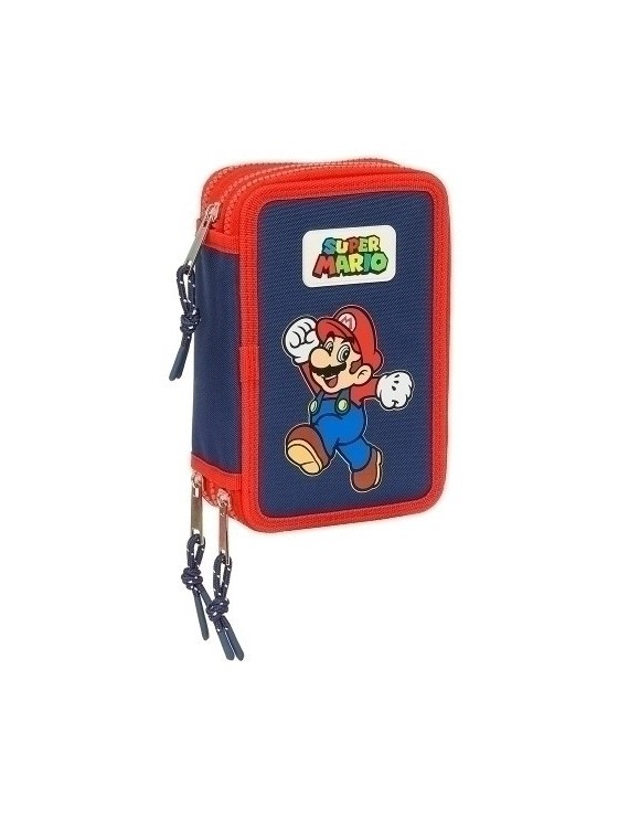 Safta-Super Mario Plumier Triple 36 Pz.