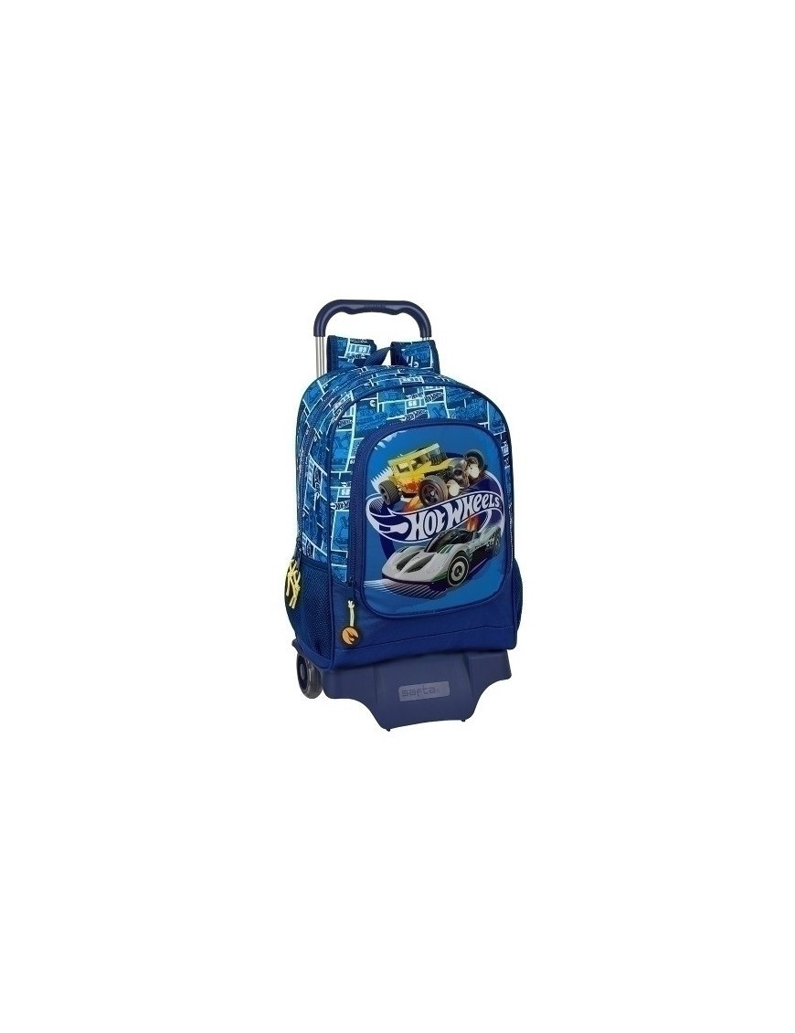 Safta-Hot Wheels Mochila 522+Carro 905