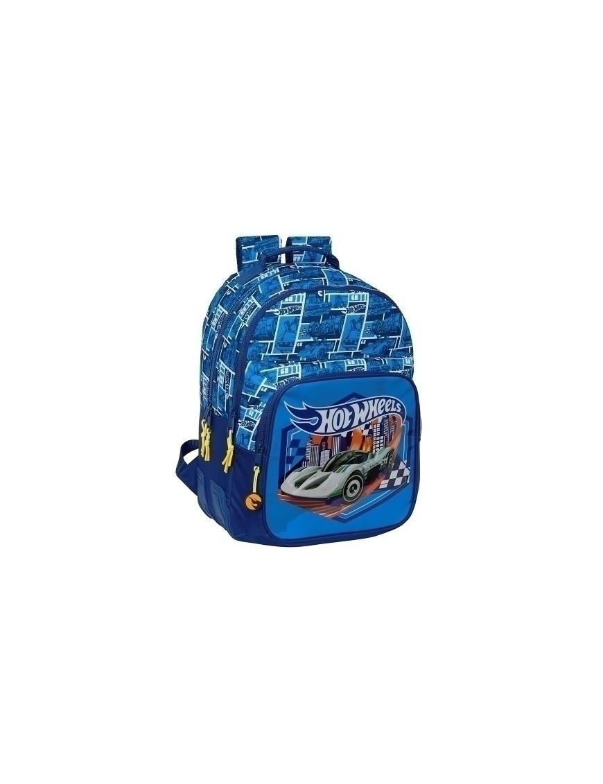 Safta-Hot Wheels Mochila Doble Adapt.Car