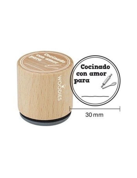 Sello Colop Woodies Cocina Amor 3