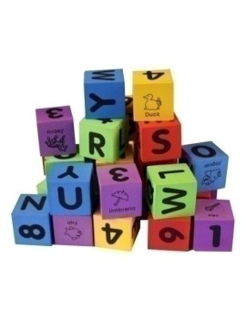 Set 30 Cubos Foam (Alfabeto Y Numeros)