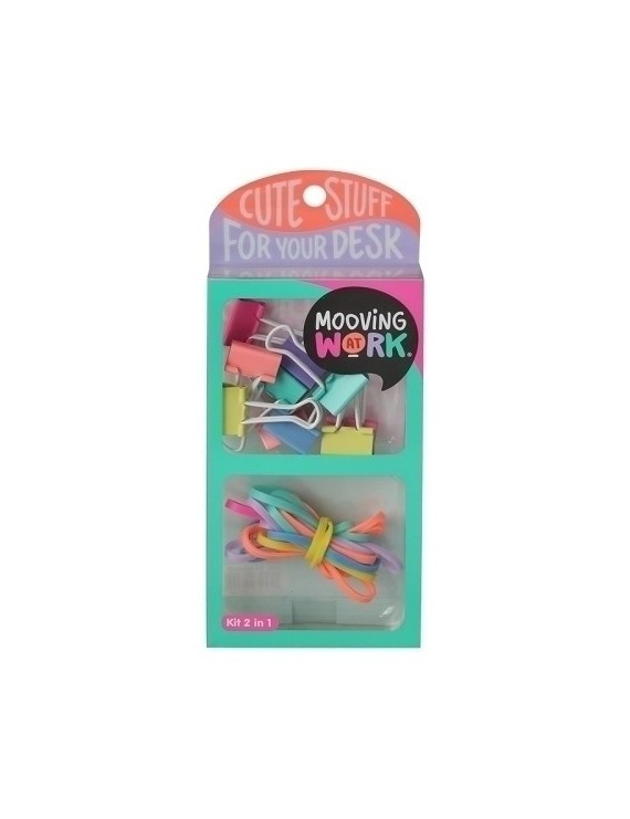 Set Papeleria Mooving Kit 2 En 1 Green