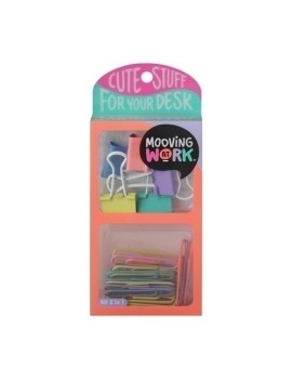 Set Papeleria Mooving Kit 2 En 1 Orange