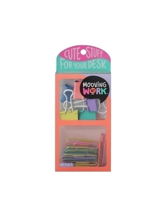 Set Papeleria Mooving Kit 2 En 1 Orange