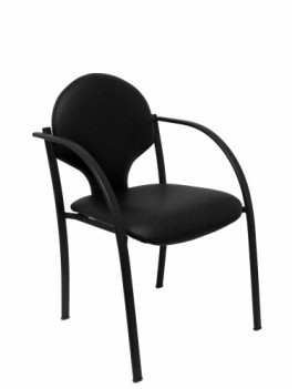 Silla Piqueras Hellin Conf.Piel Negro P/